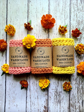 Load image into Gallery viewer, Cotton Wash Cloths, Handmade Wash Cloths