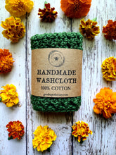 Load image into Gallery viewer, Cotton Wash Cloths, Handmade Wash Cloths