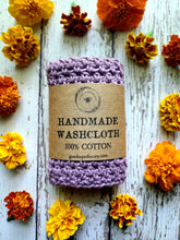 Load image into Gallery viewer, Cotton Wash Cloths, Handmade Wash Cloths