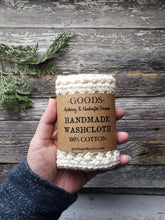 Load image into Gallery viewer, Cotton Wash Cloths, Handmade Wash Cloths