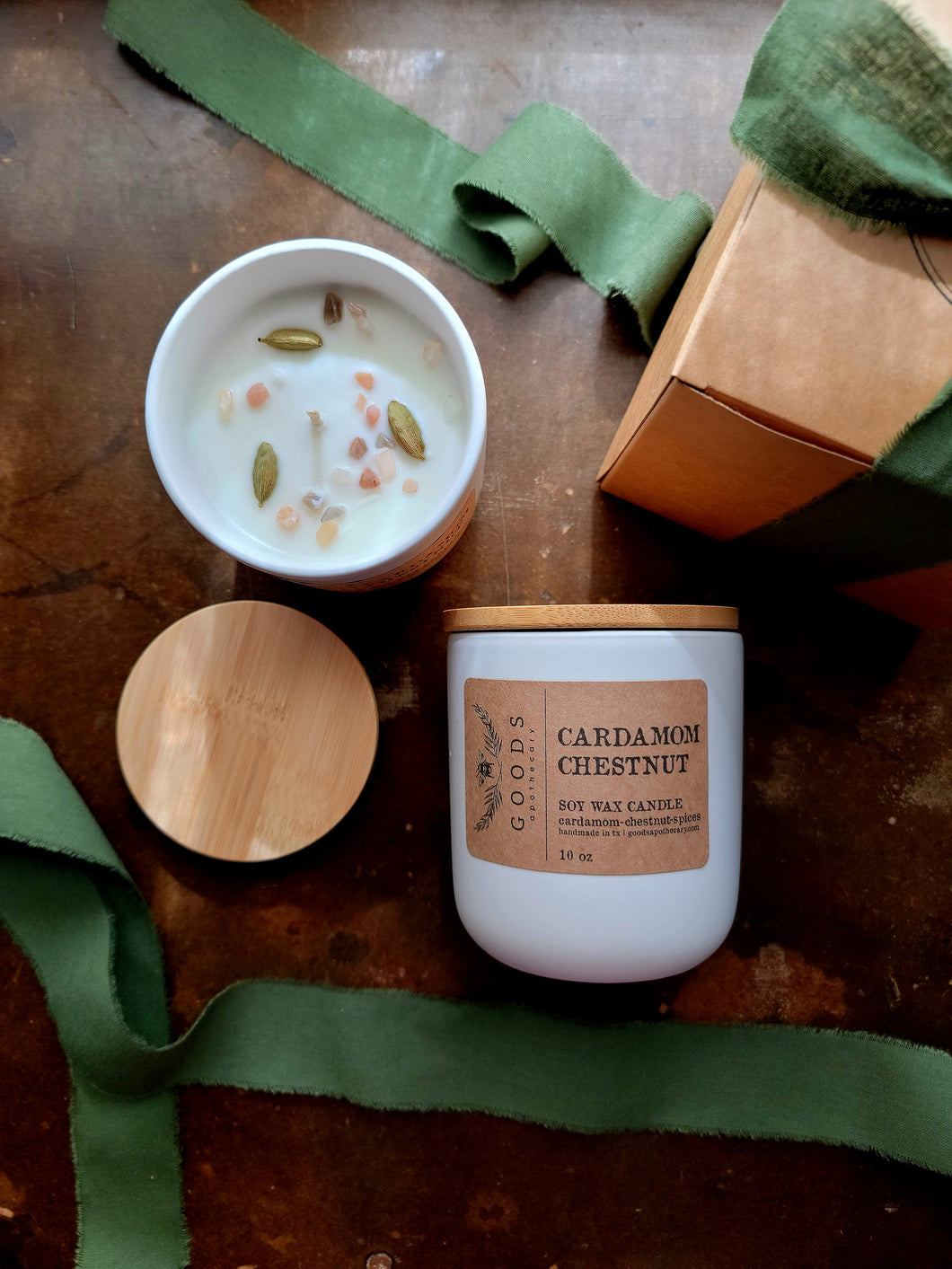 Cardamom Chestnut Soy Wax Candle