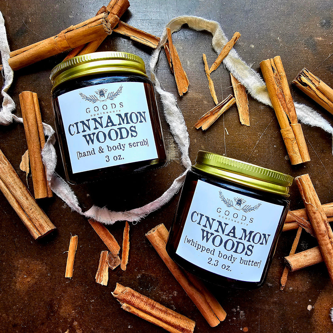 Cinnamon Woods Body Butters & Scrubs